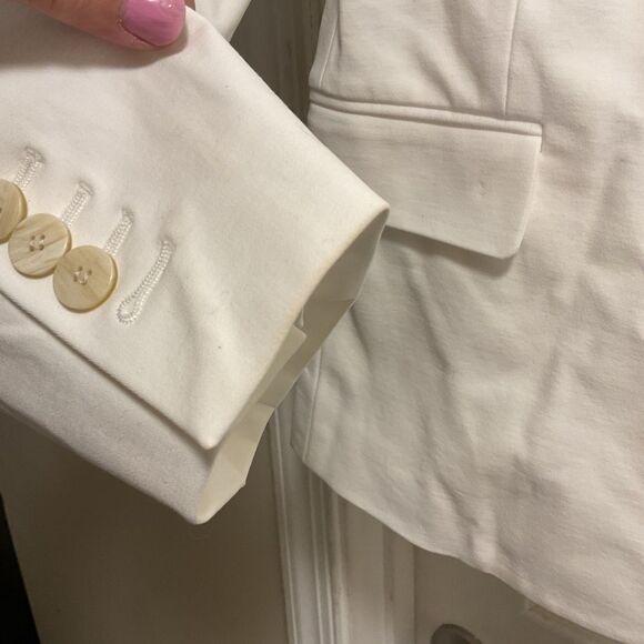 NWT Theory white Blazer sz.8/6 - Picture 4 of 11